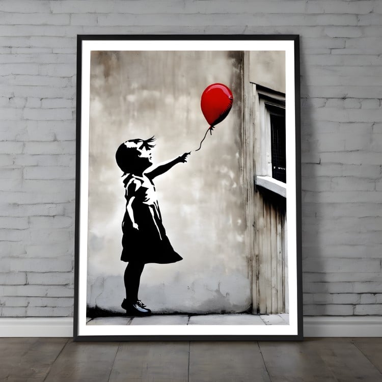 AI Generated Image of a Banksy Print
