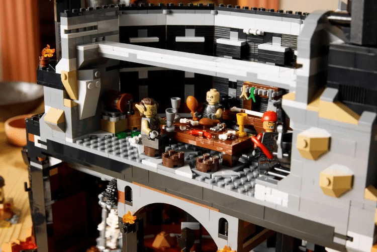 Close Up Of Dining Room In Dark Tower LEGO Set