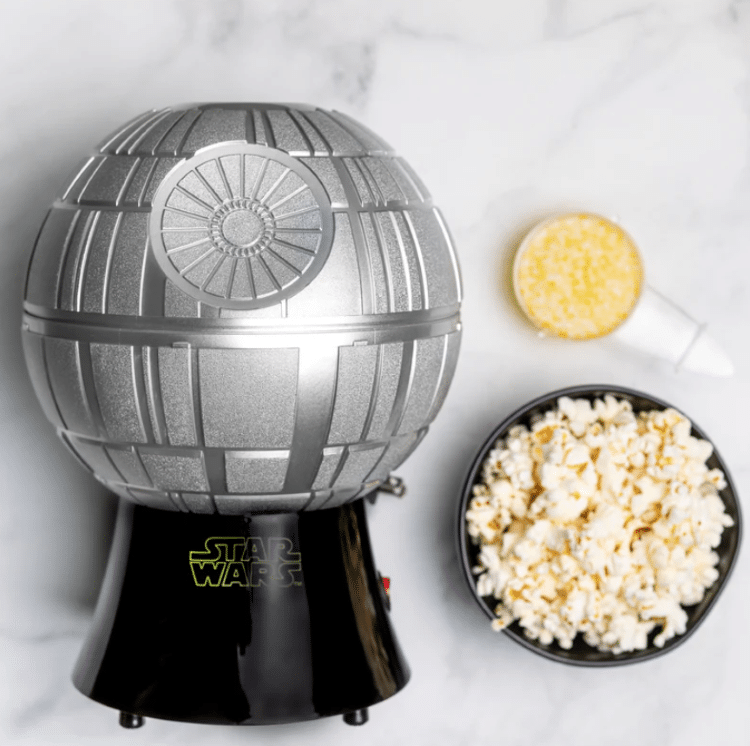 Death Star Popcorn Maker With Bowl Of Popcorn