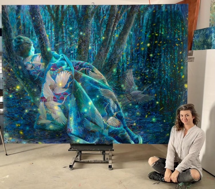 Goddess of Dreams Oil Painting by Iris Scott