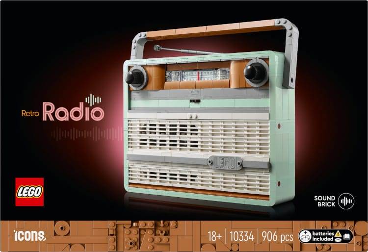 LEGO icons retro radio package