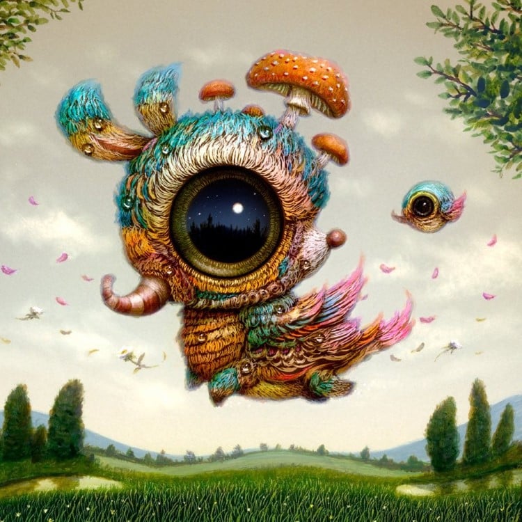 Surreal acrylic paintings by Naoto Hattori