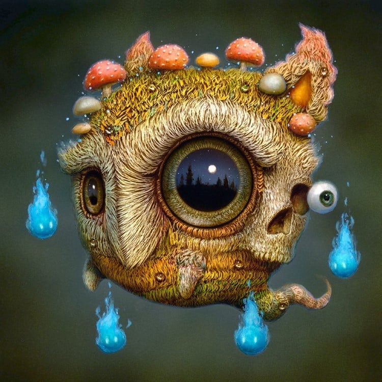 Surreal acrylic paintings by Naoto Hattori