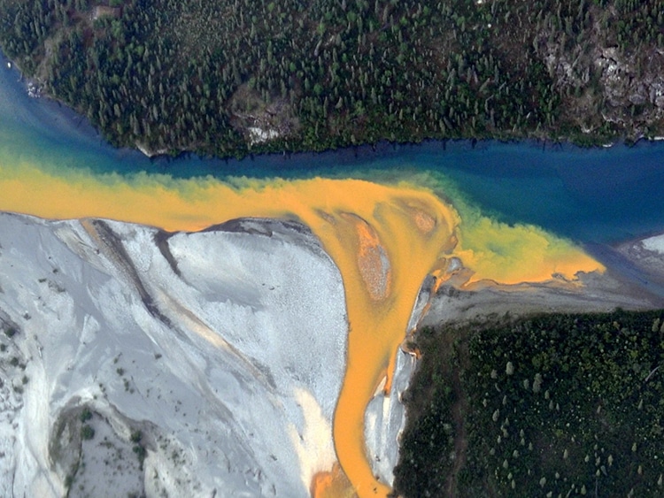 Permafrost Melting, Rivers Turn Orange