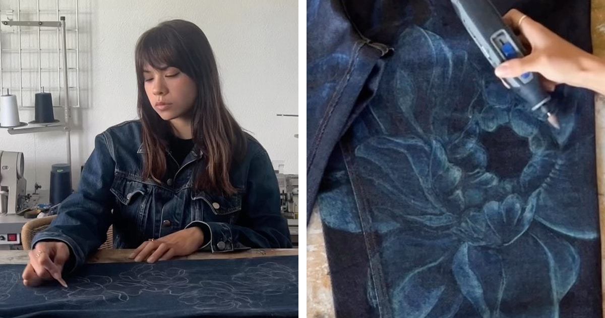Artist Transforms Denim Into Wearable Works Of Art