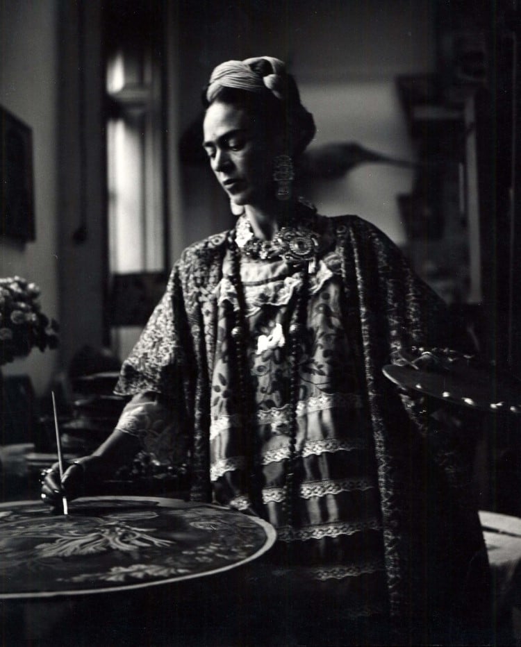 Photo of Frida Kahlo painting by Bernic Kolko