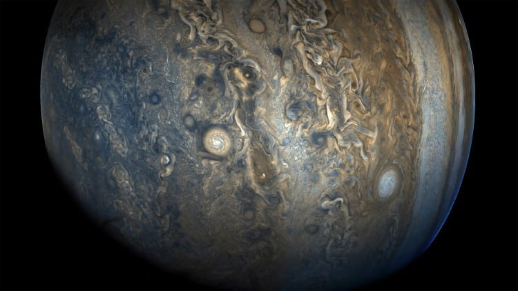 Jupiter's southern hemisphere in beautiful detail in this new image taken by NASA's Juno spacecraft