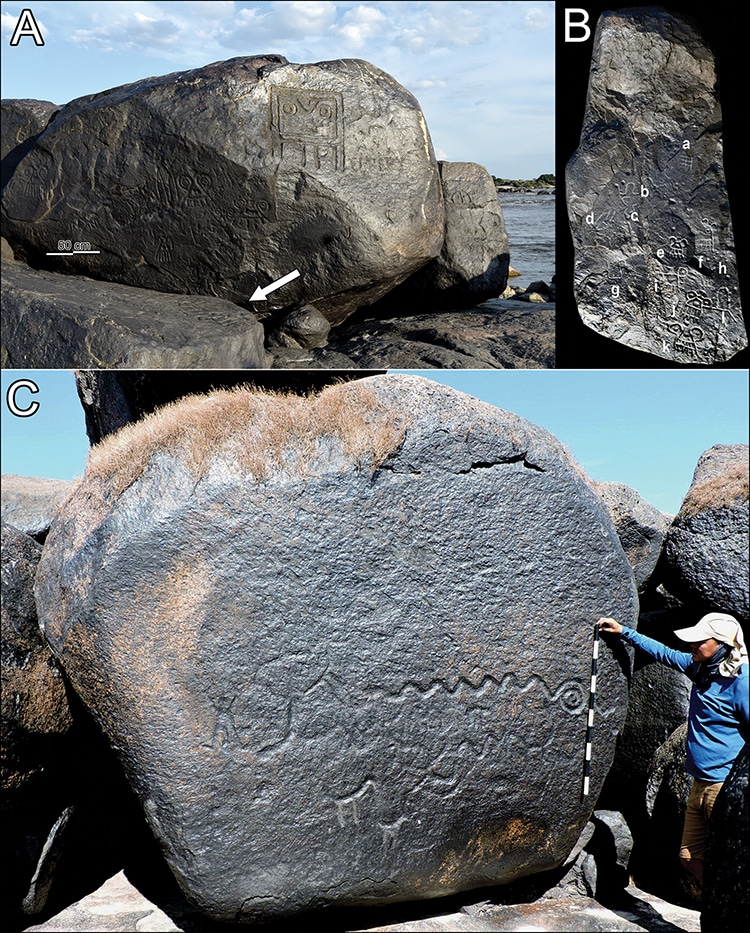 Monumental Snake Carvings in Cliff Discovered