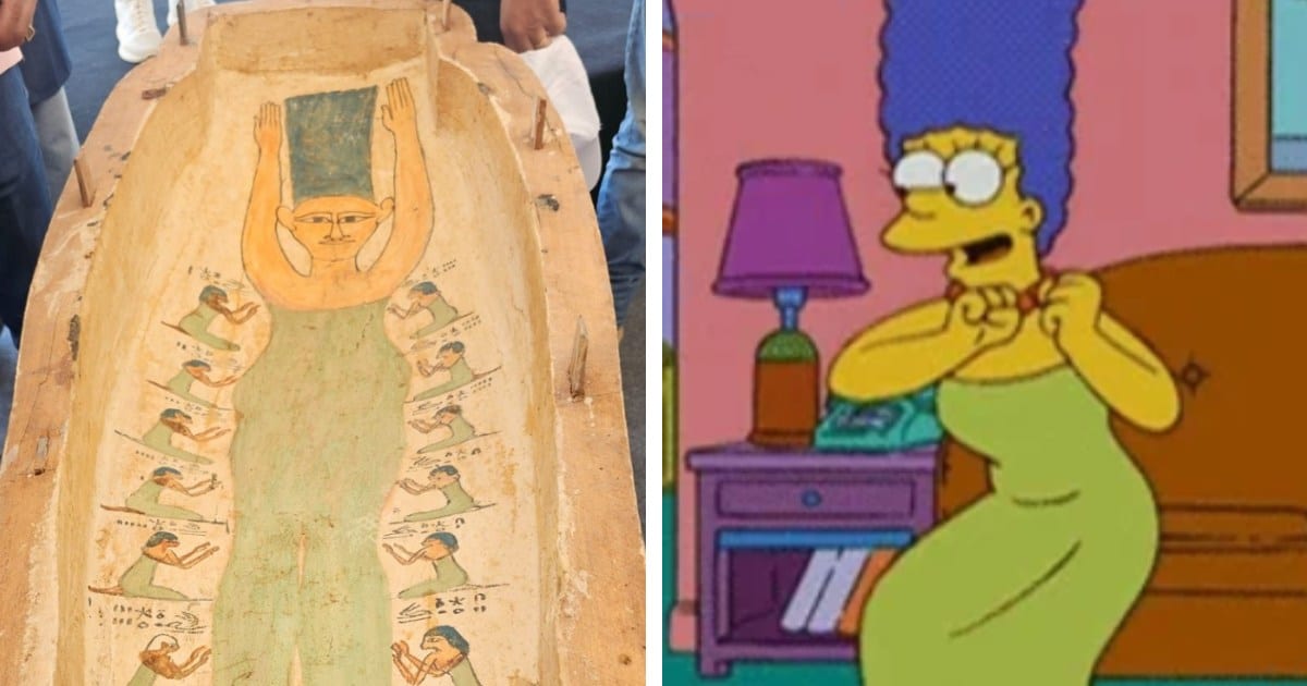 Is Marge Simpson Depicted on a 3,000 Year Old Egyptian Coffin?