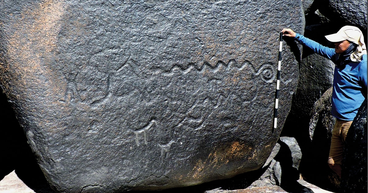Monumental Snake Carvings in Cliff Discovered