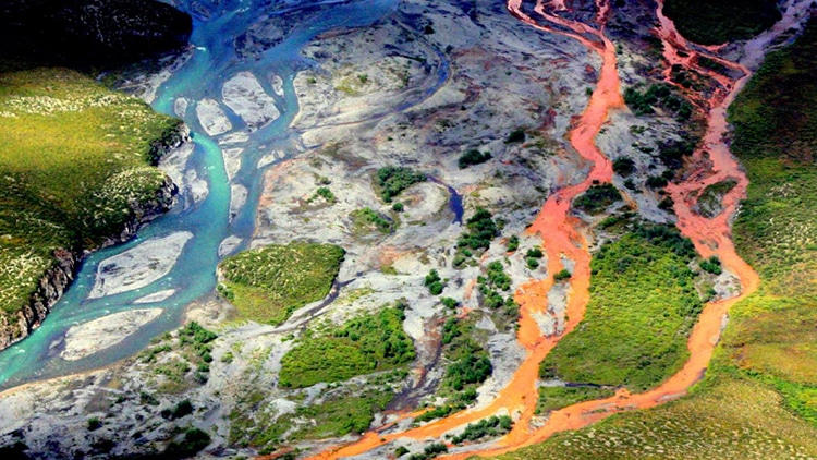 Permafrost Melting, Rivers Turn Orange