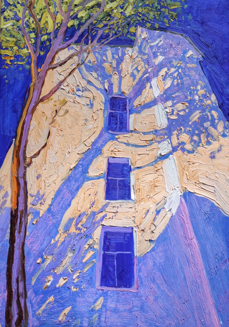 Blue Shadows painting by Sergiu Ciochina