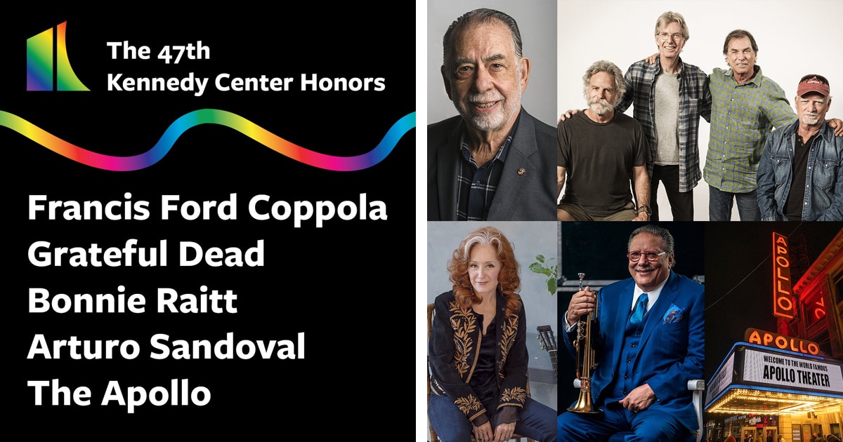 Five Recipients of the 47th Kennedy Center Honors Revealed