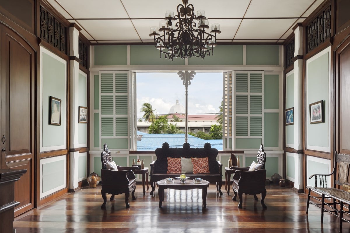 Photo of elegant living room