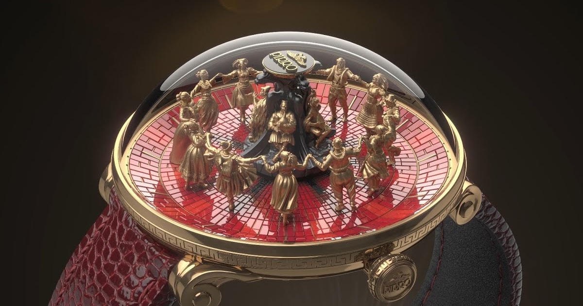 12 Tiny Folk Dancers Pay Homage to Albanian Heritage in Brilliantly Crafted Luxury Watch