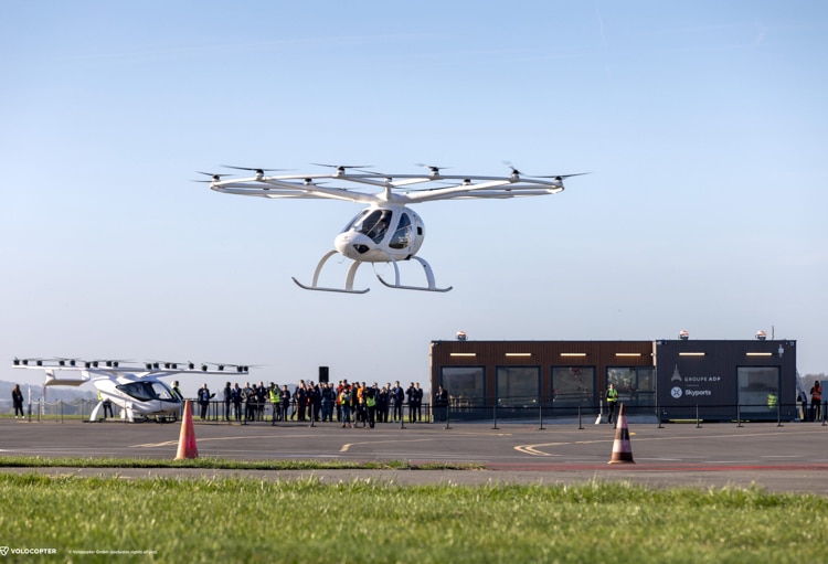 Volocopter Flying Taxi Paris Olympic Games Vertiport