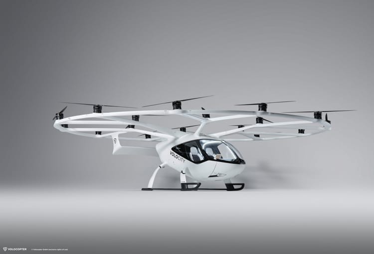 Volocopter Volocity Flying Taxi Paris Olympic Games Vertiport