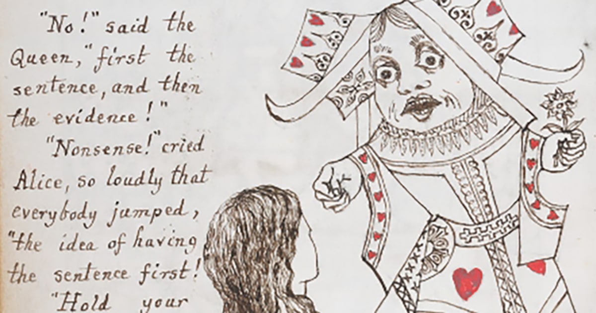 Explore the Original “Alice in Wonderland” Manuscript, Illustrated by Lewis Carroll Himself