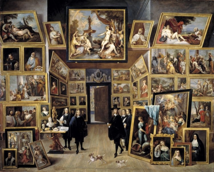 "Archduke Leopold Wilhelm in his gallery in Brussels" by David Teniers the Younger