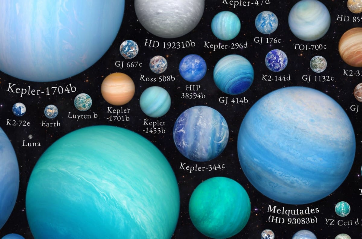 Poster of exoplanets