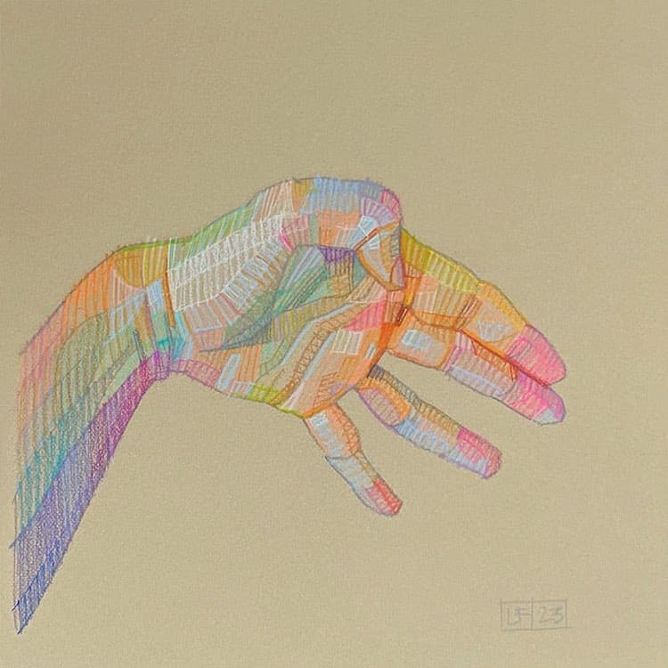 Hand and feet drawings by Lui Ferreyra