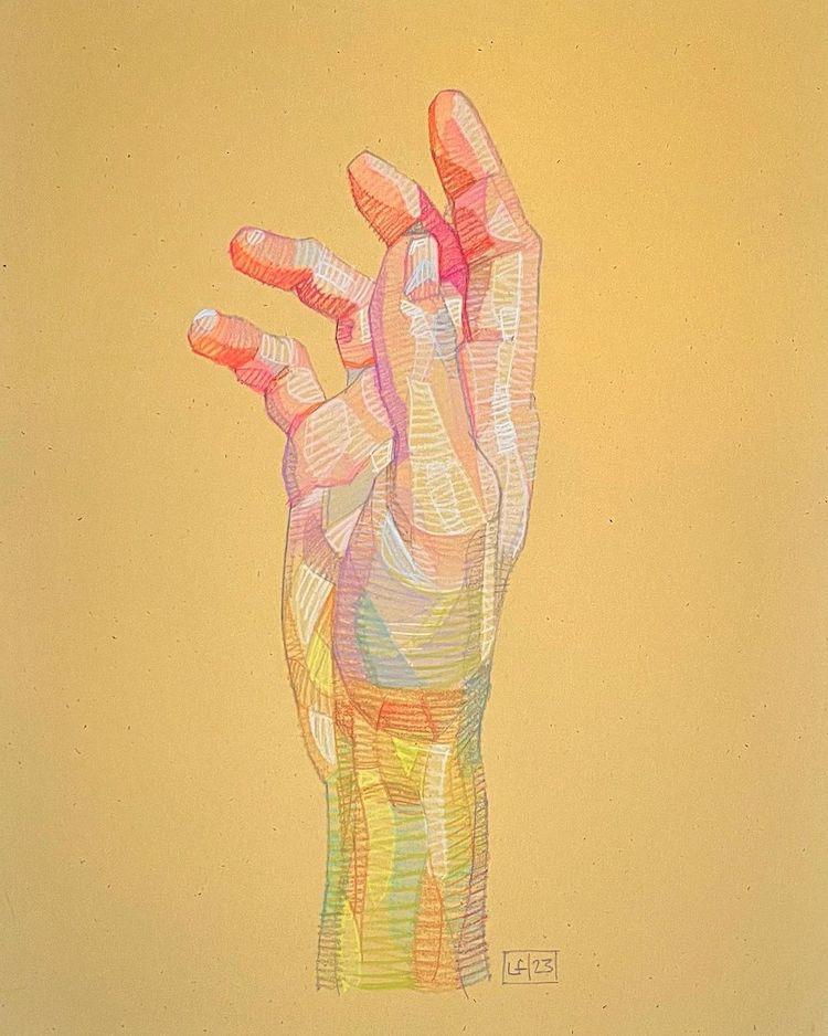 Hand and feet drawings by Lui Ferreyra