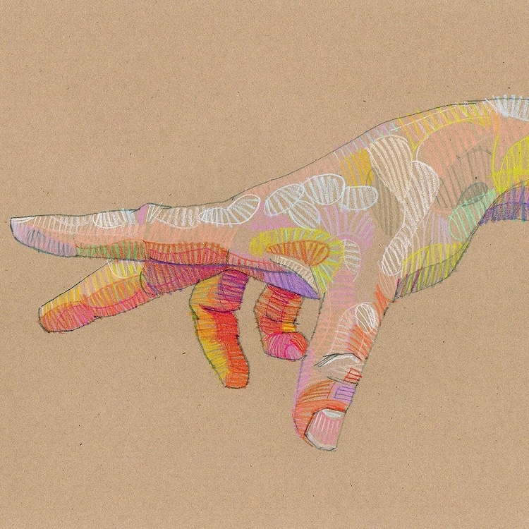 Colored pencil hand drawing by Lui Ferreyra