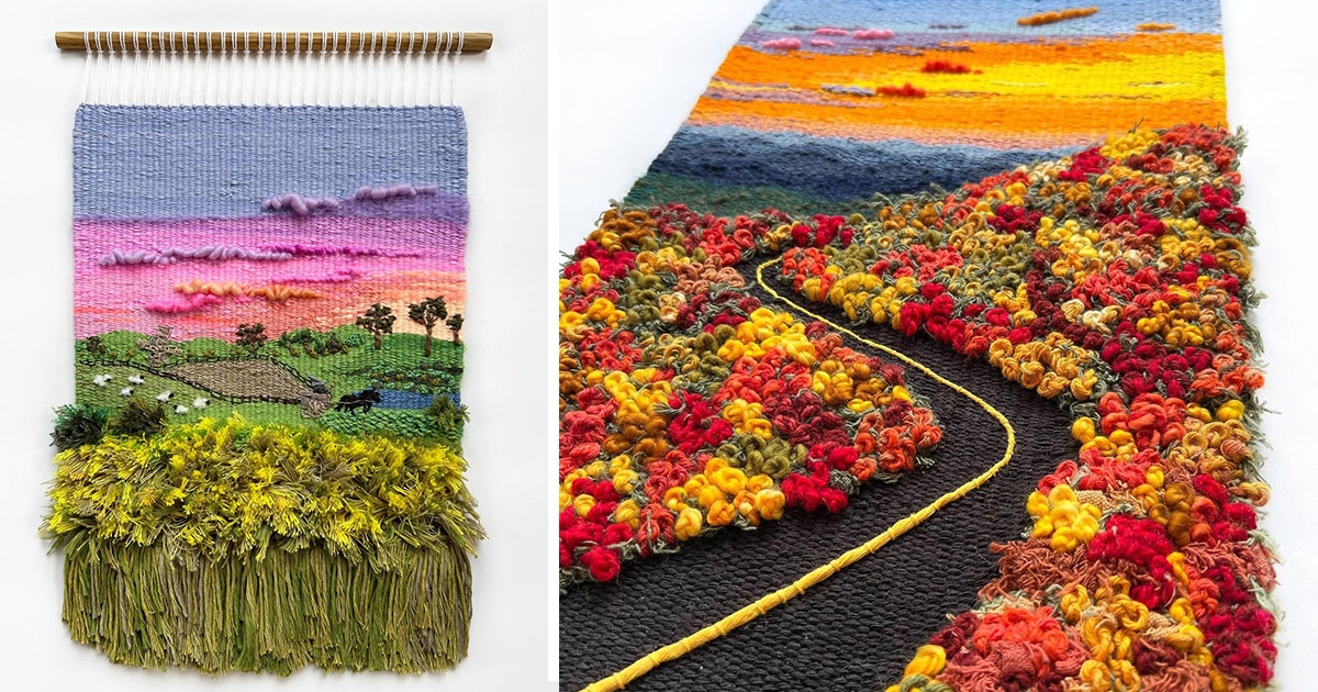 Textile Artist Captures the Beauty of Nature With Colorful Woven Landscapes