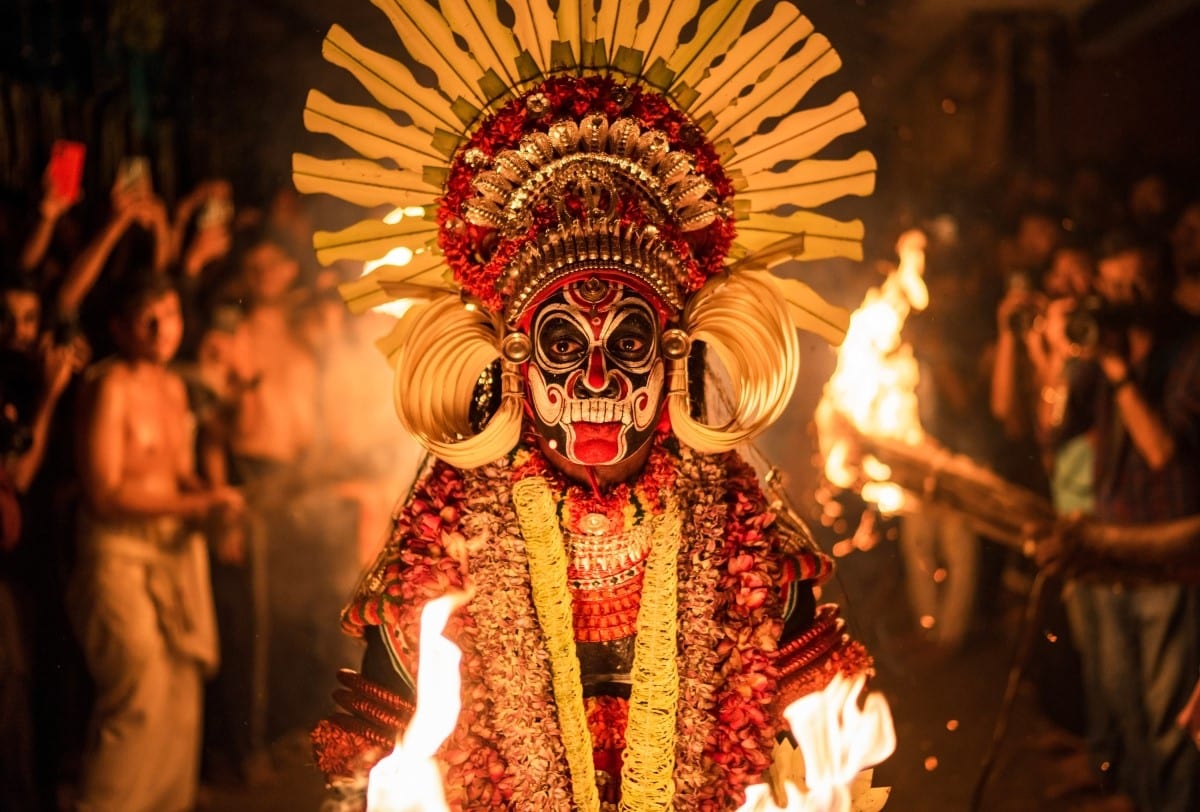 Theyyam performance in Kerala