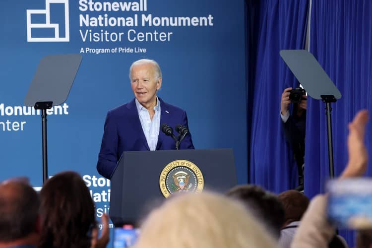 President Biden at the Stonewall National Monument Visitor Center Opening Celebration
