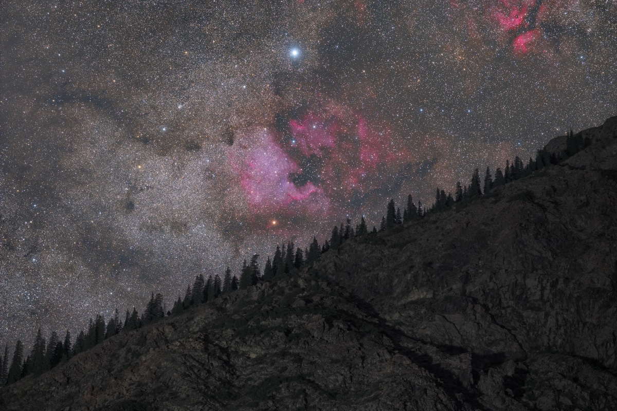 North america nebula rising at barskoon valley