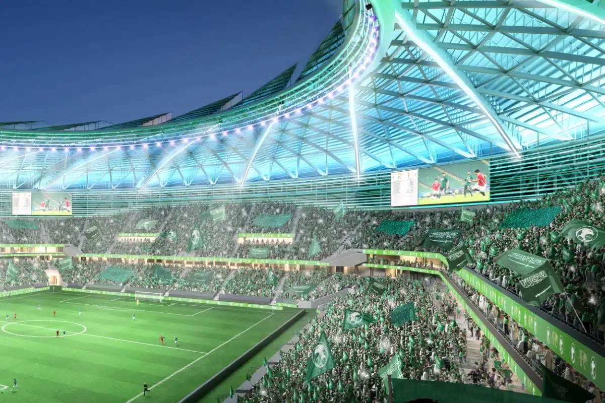 Populous가 만든 Aramco Stadium 내부