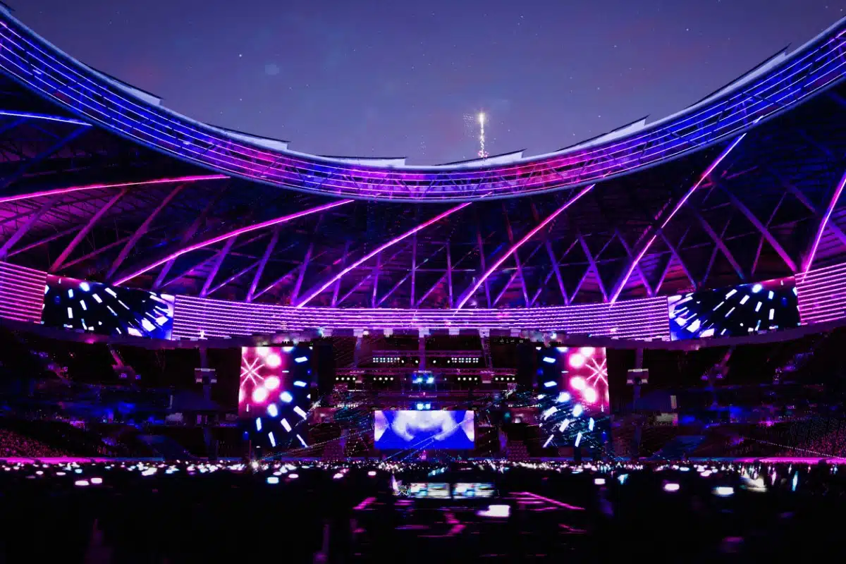 Interior of Aramco Stadium by Populous