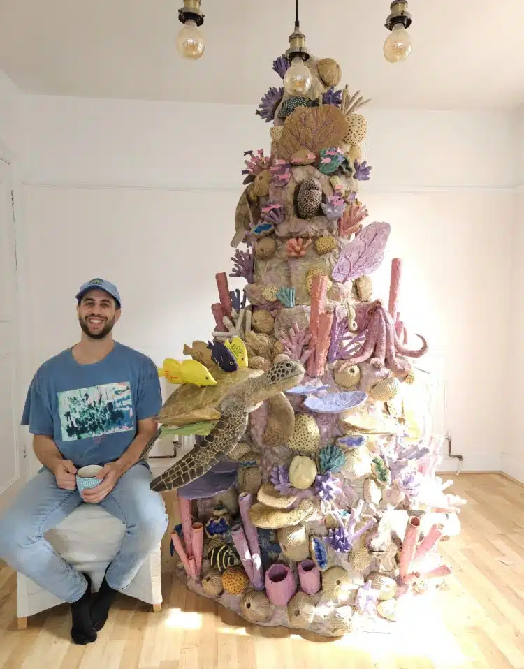 Cardboard coral reef by Josh Gluckstein