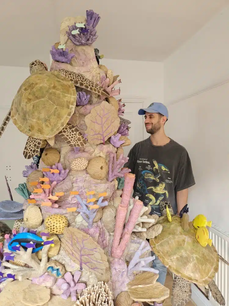 Cardboard coral reef by Josh Gluckstein