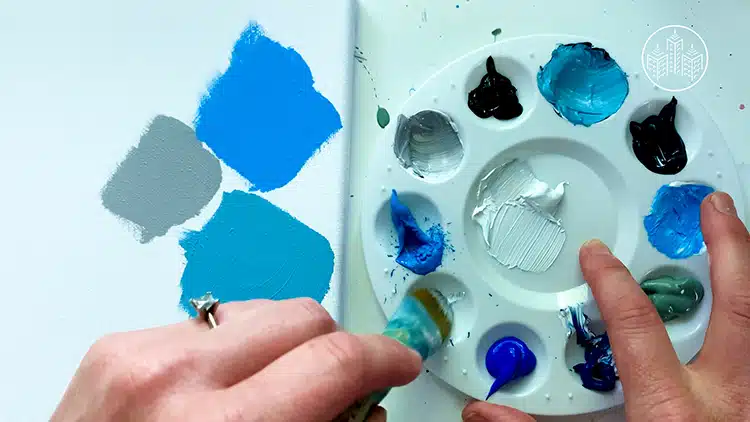 Megan Elizabeth shows how to create a color palette for painting dappled light