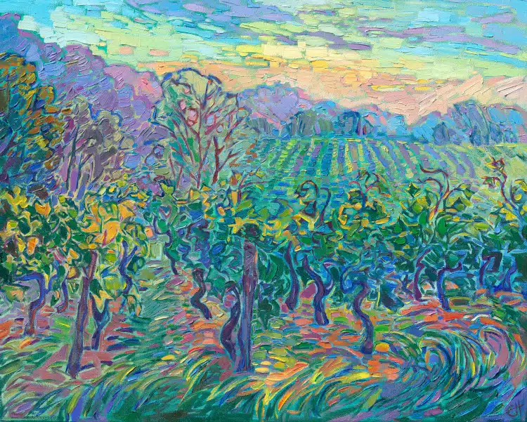 Bordeaux Vineyard by Erin Hanson