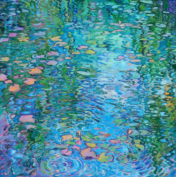 Monet's Lilies II by Erin Hanson