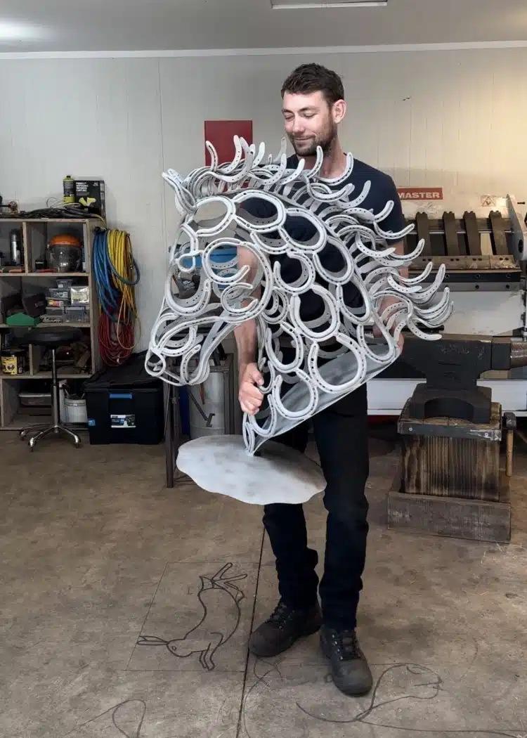 Jamie Thomas Horseshoe Sculptures