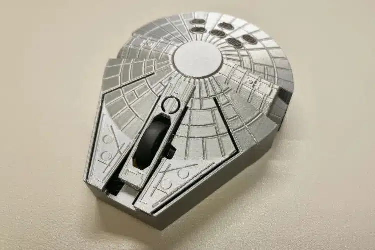 Millennium Falcon 3d printed wireless mouse