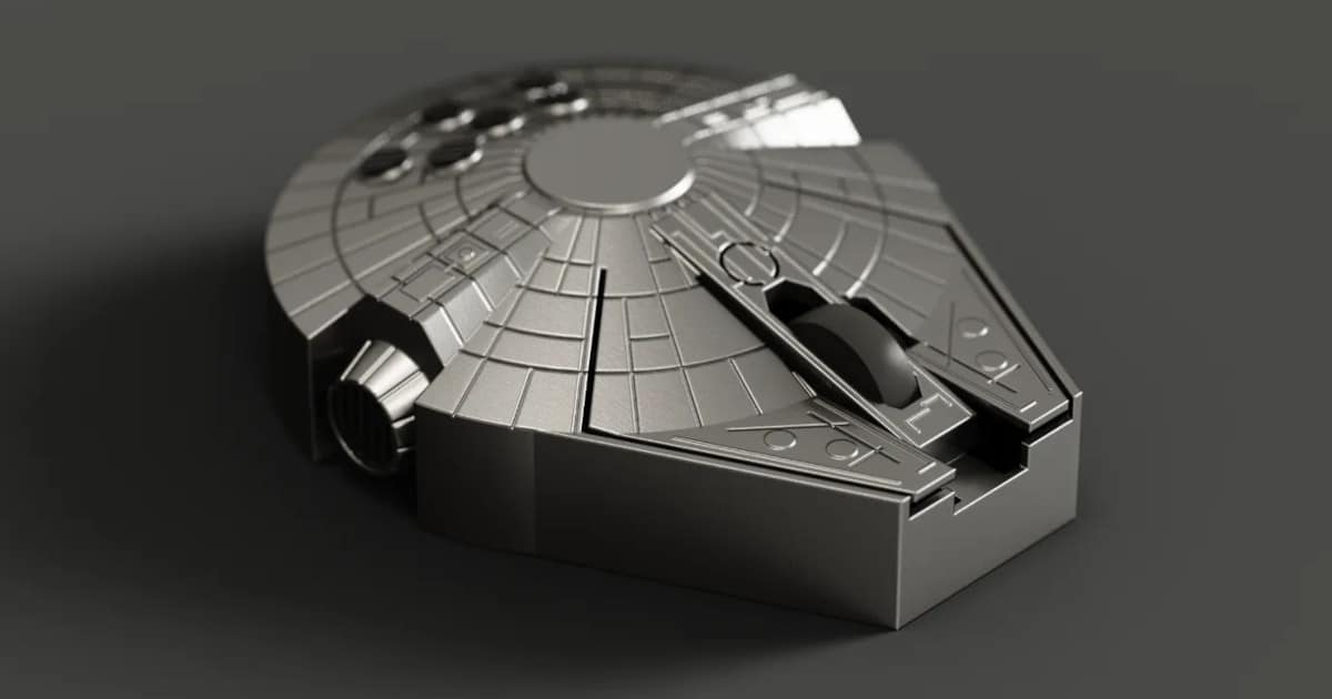 Star Wars Fan 3D-Prints Millennium Falcon Wireless Mouse