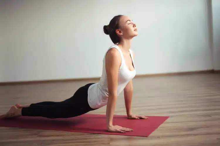 Woman doing yoga