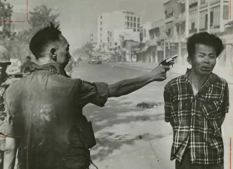 Nguyen Ngoc Loan, the national police chief of South Vietnam, executed a Viet Cong fighter, Nguyen Van Lem, in Saigon