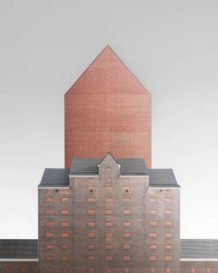 Minimalist photo of brick architecture