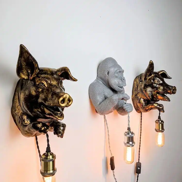 Animal Lamps by Uncle Lucas Studio