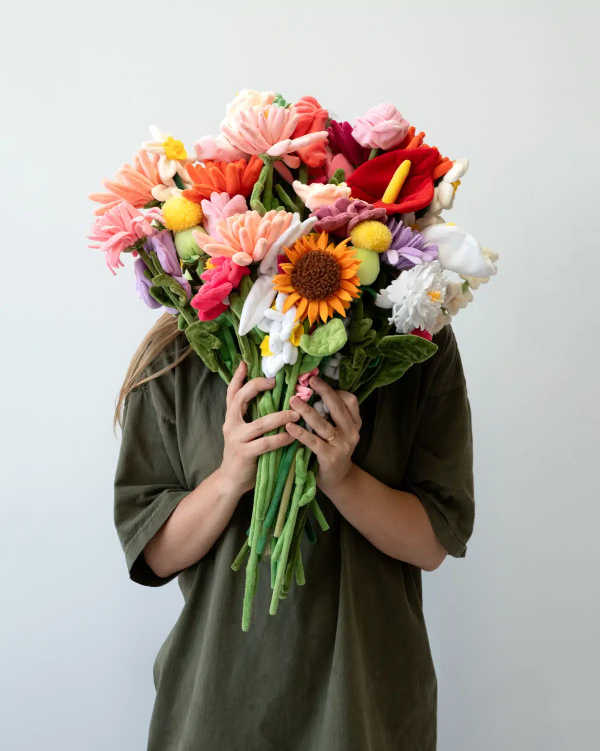 Bouquet of plush flowers by Cj hendry