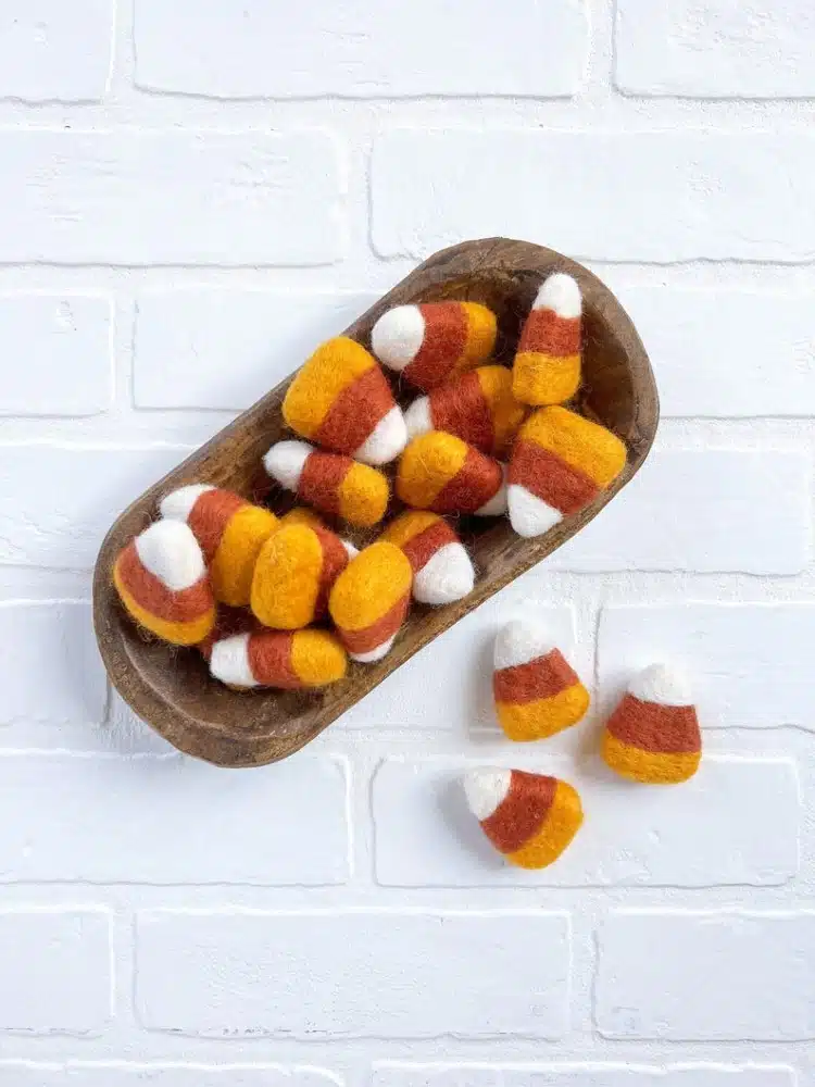 Felted Candy Corn