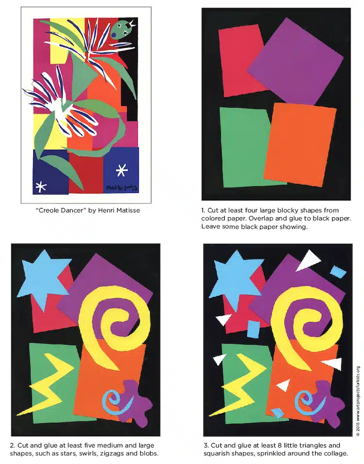 The Matisse Collage Project by Art Projects for Kids