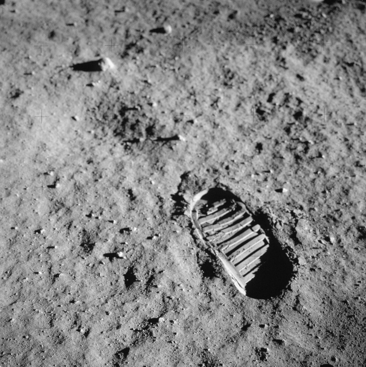 Footprint on Moon