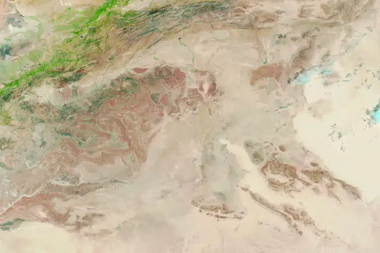 Satellite Image of the Sahara desert in August 2024